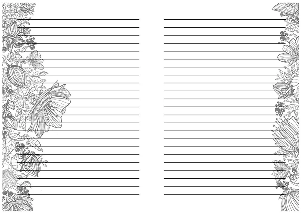 Gefüttertes Notizblockblatt