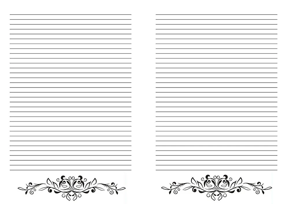 Gefüttertes Notizblockblatt