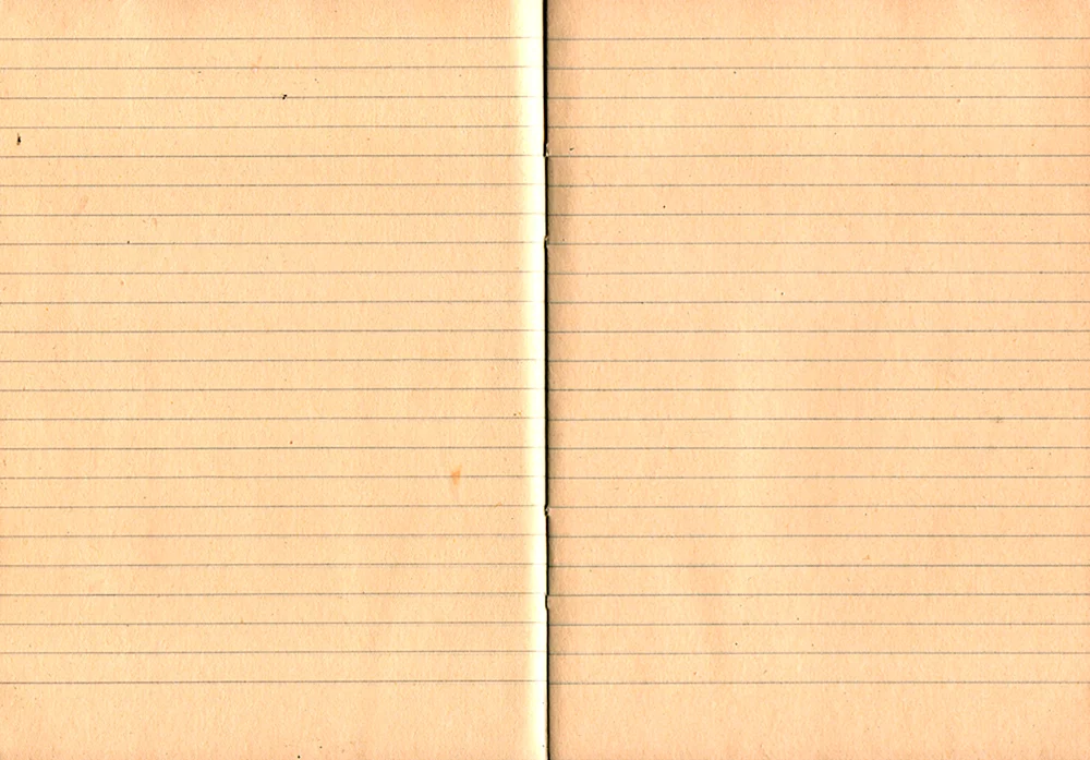 Linienblatt aus Notizbuch