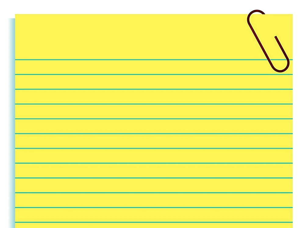 Notizblockblatt
