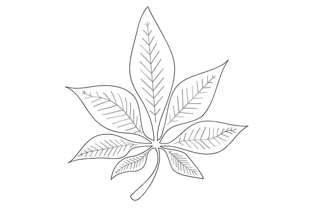 Herbstblattschablone