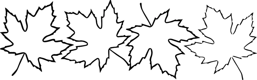 Ahornblattschablone