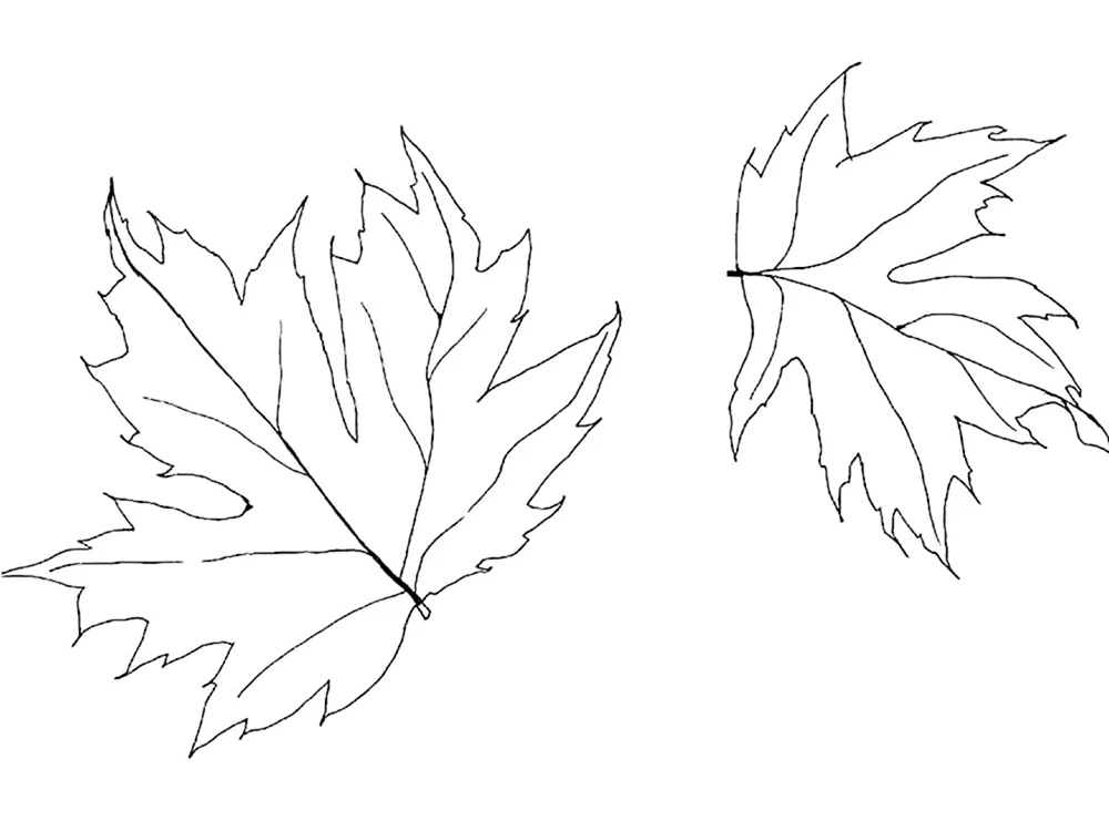 Herbstblattschablone