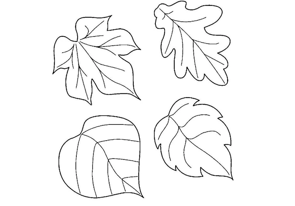 Herbstblätter Schablone