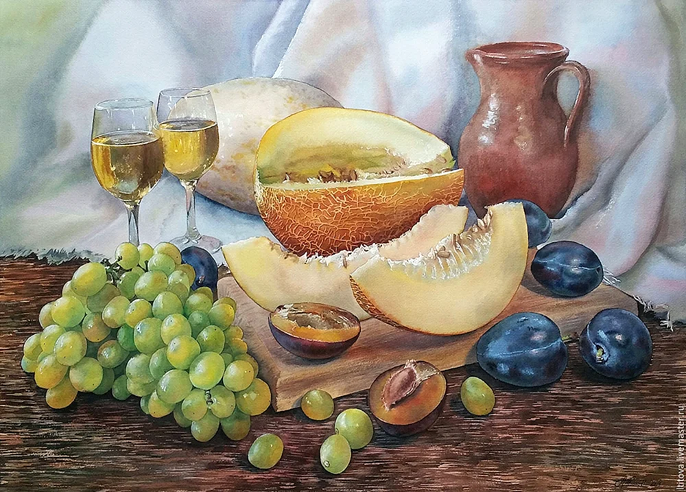 Makhnev Yuri Aquarell Stilleben