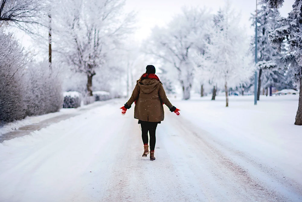 Menschen im Winter