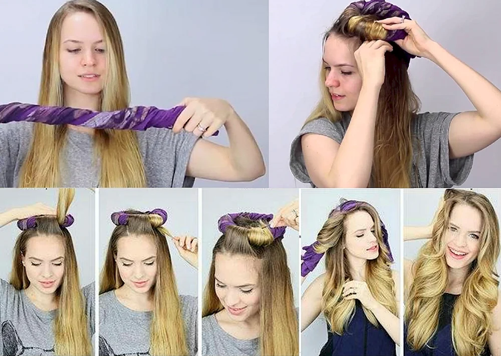 Locken ohne Lockenwickler und Lockenwickler