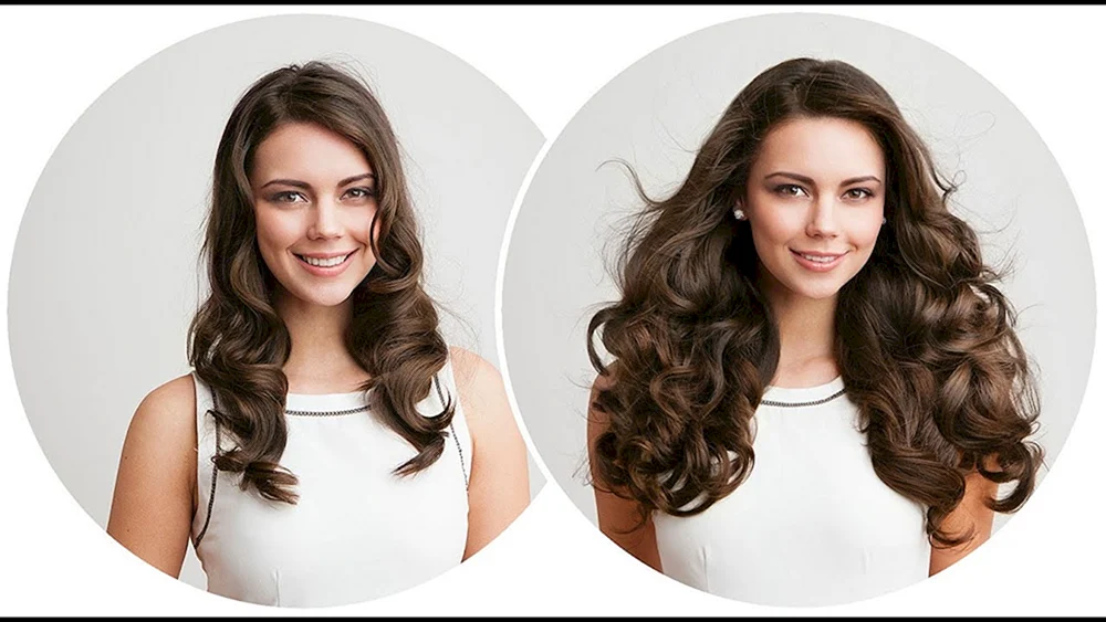 Lange Locken für langes Haar