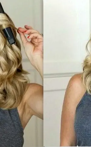 Locken mit dem Glätteisen auf kurzem Haar