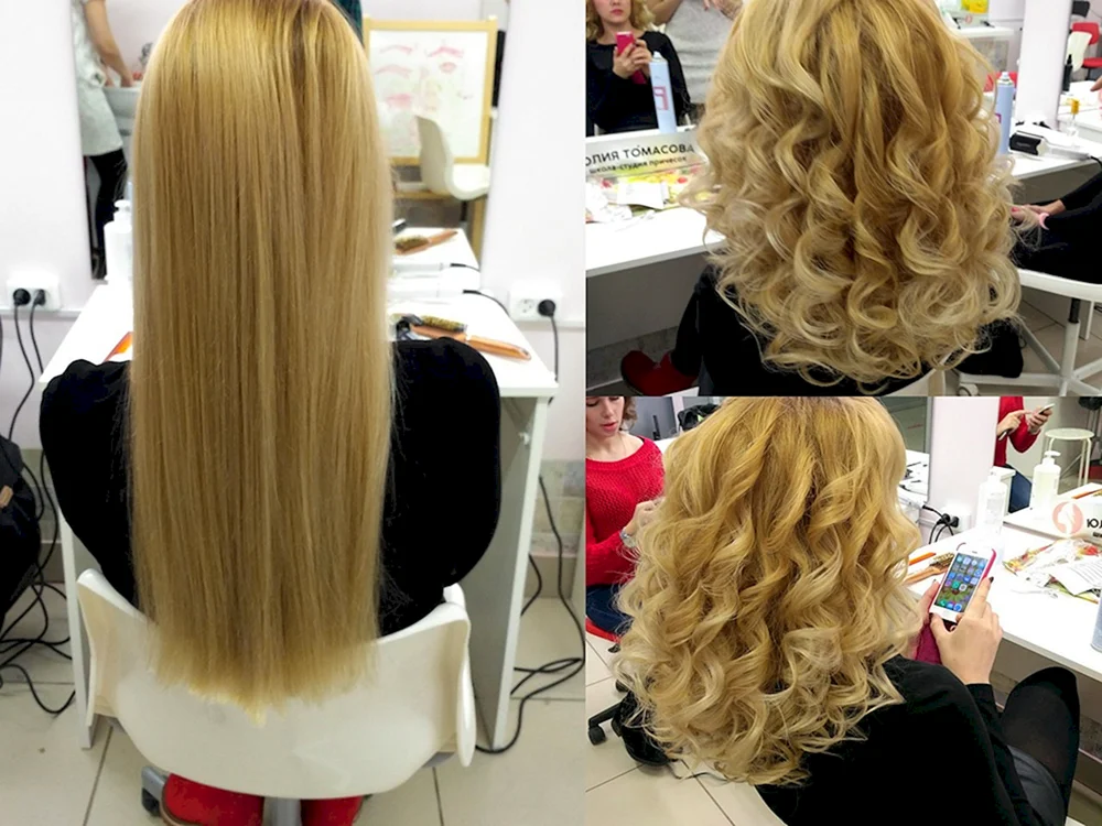 Lange Locken für langes Haar