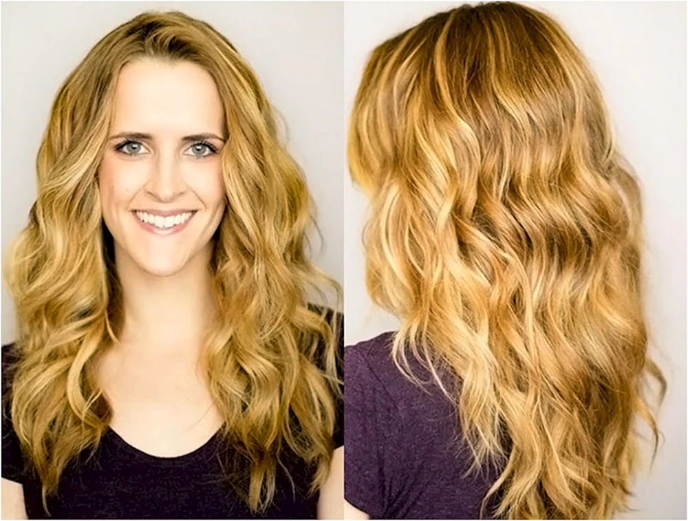 Wellenlocken für mittleres Haar