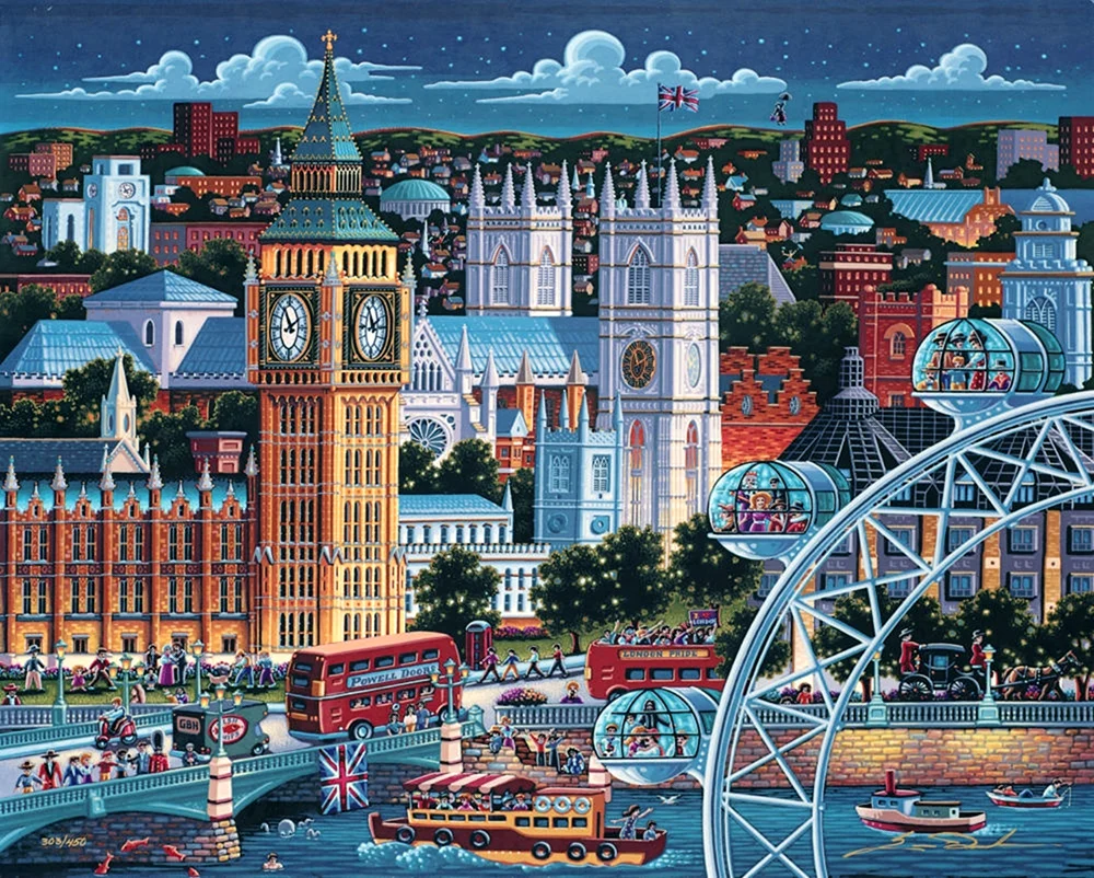 Londoner Bus von Big Ben