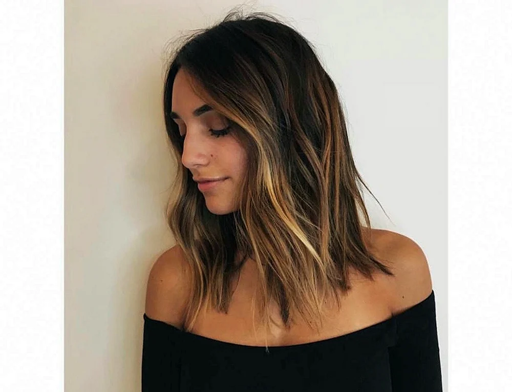 Sheggie Balayage auf dunkler Kare