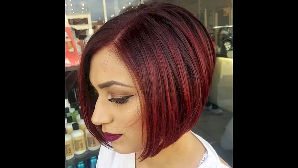 Langer Bob burgundy