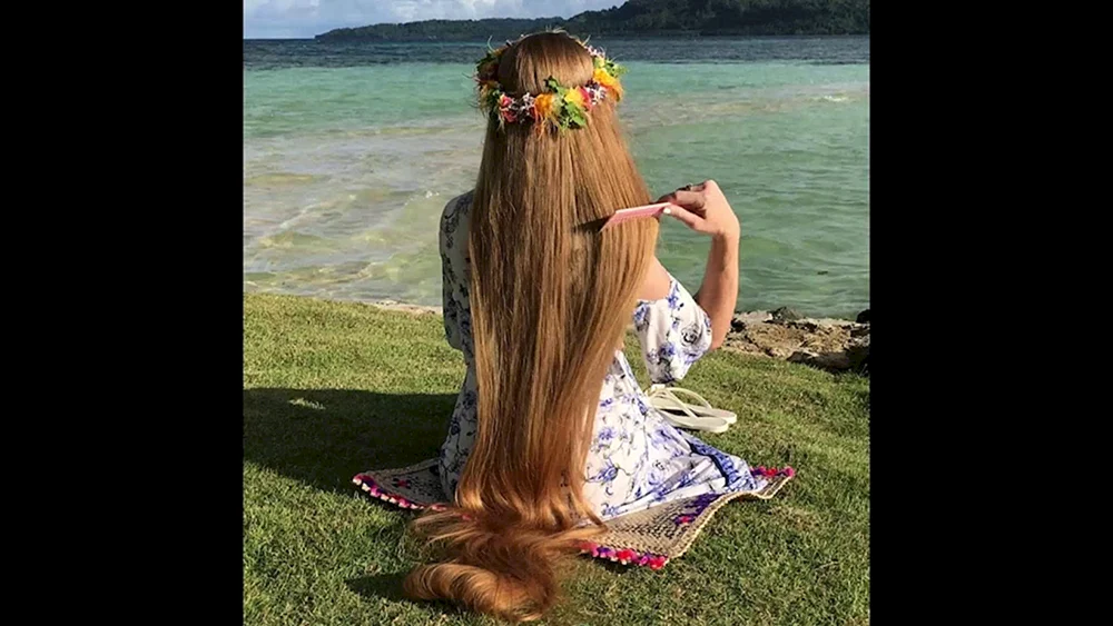 Schönes glattes Haar