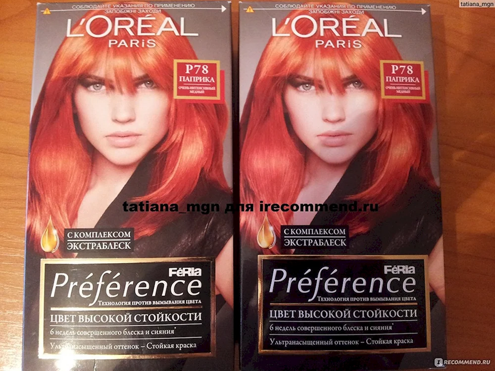 Palette rotes Haarfärbemittel