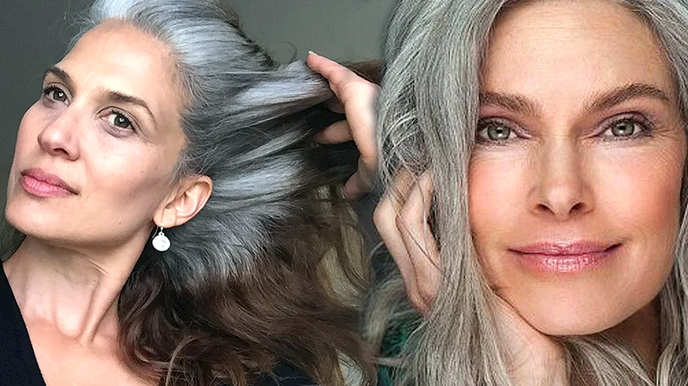 Laurie Mitchell Graues Haar