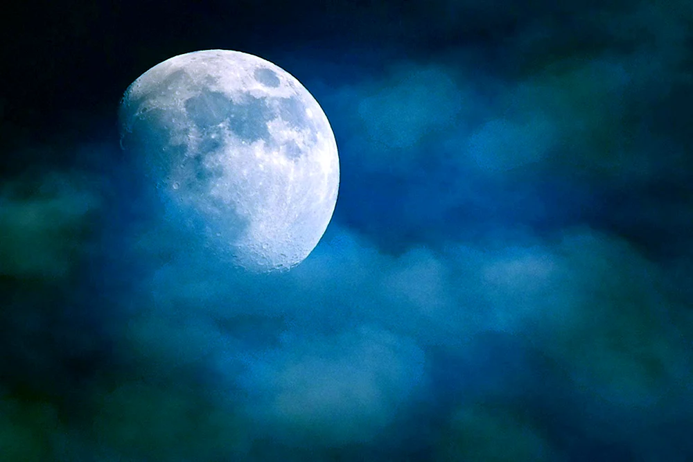 Mond am Himmel