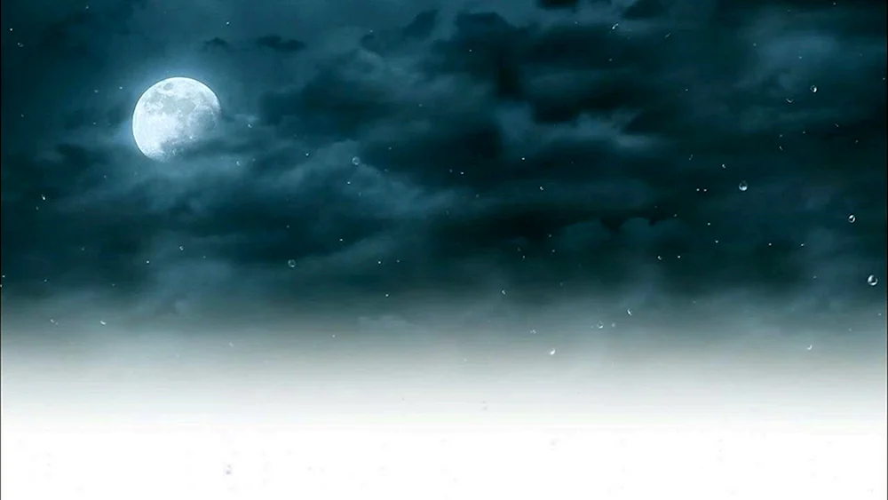 heller Himmel mit Mond