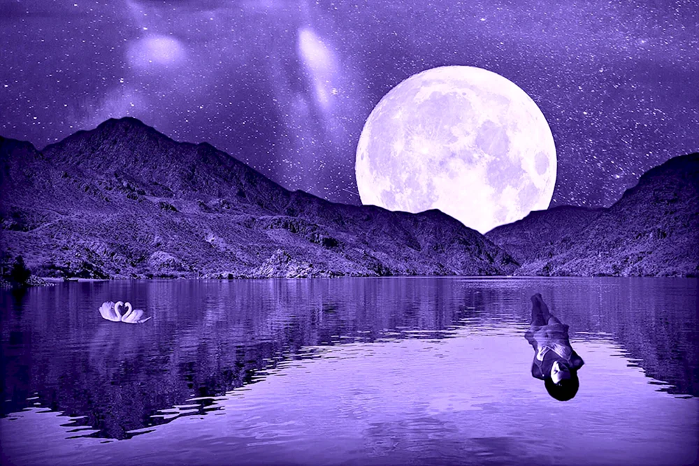Luna gegen das Meer