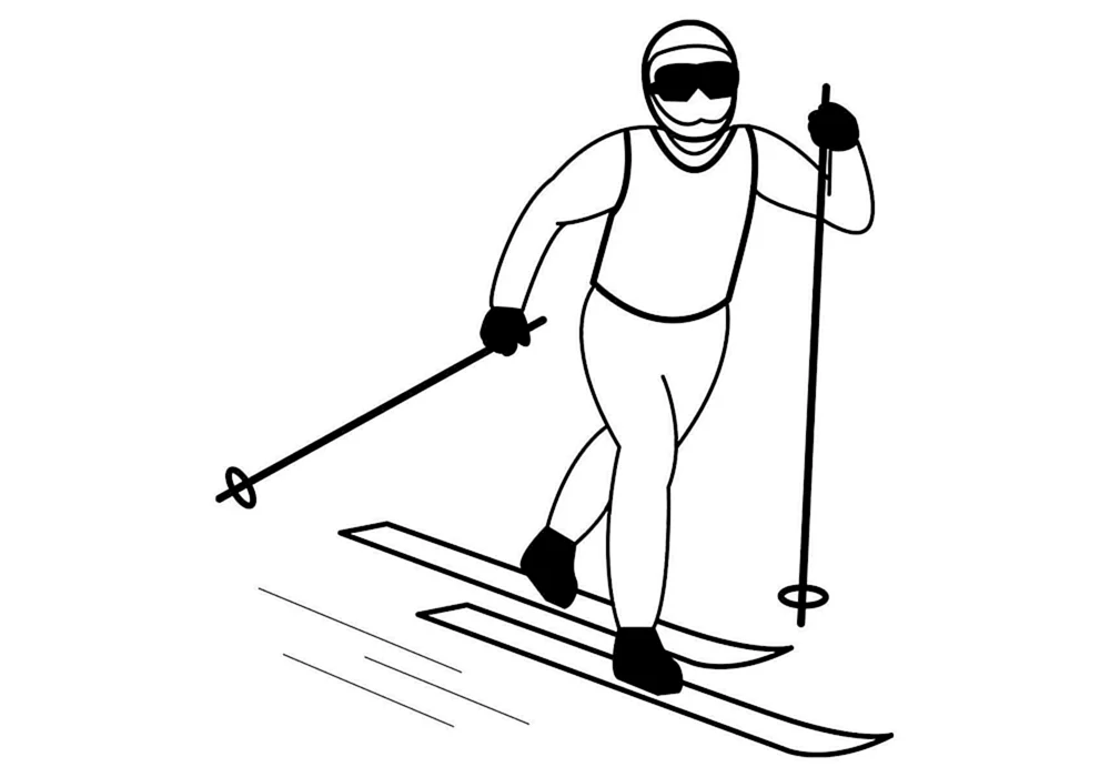 Sportzeichnungen zum Zeichnen