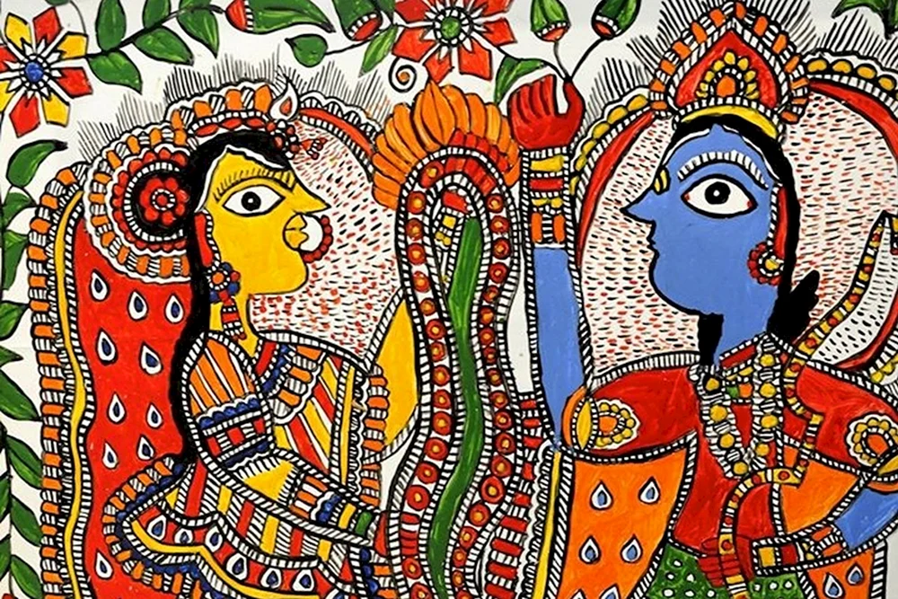 Madhubani altes Indien