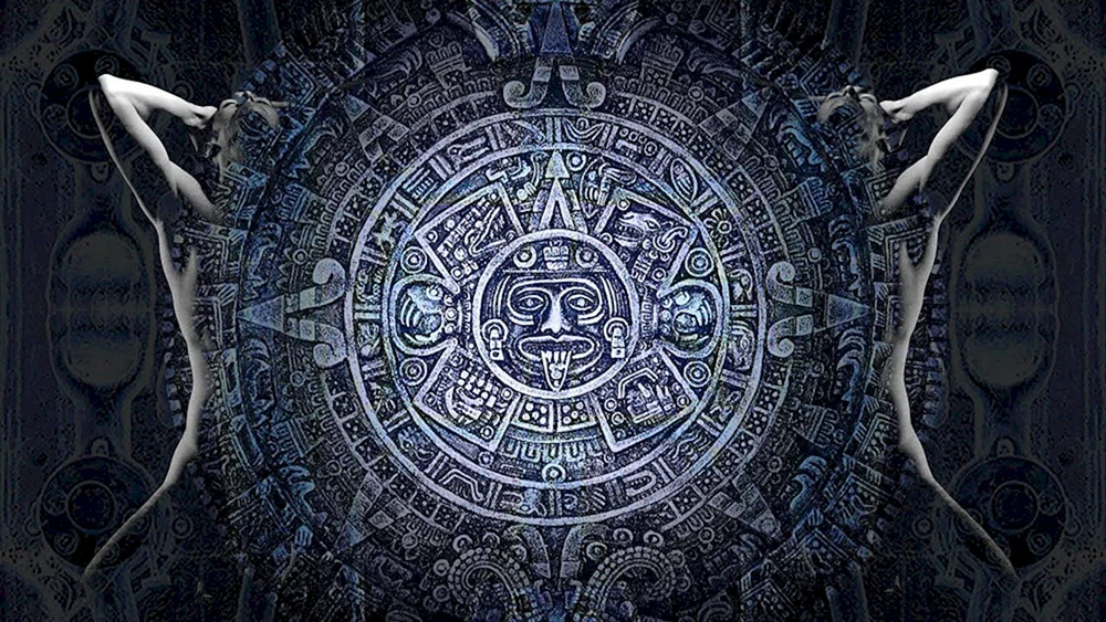 Mayanische und aztekische Ornamente