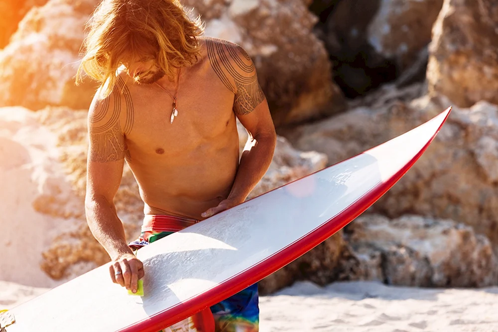 Surfer Haar Surfer Männer