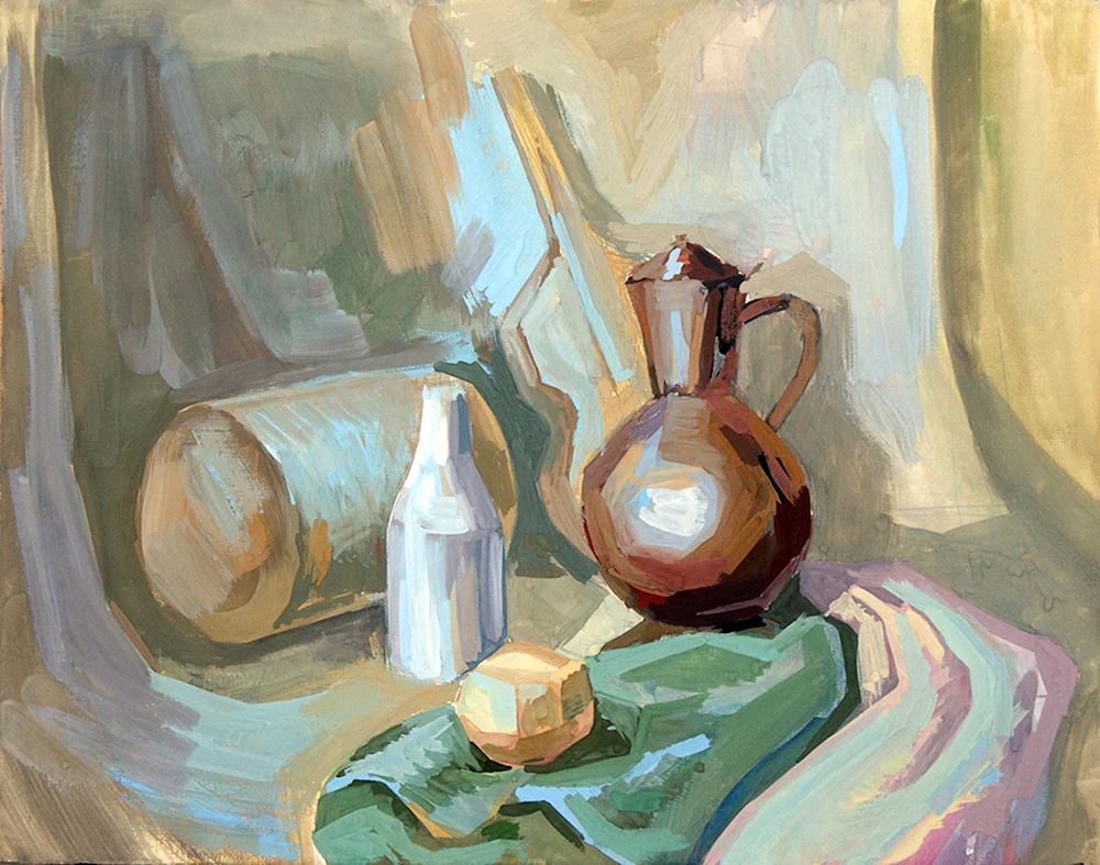 Dekorative Stilleben der Gouache