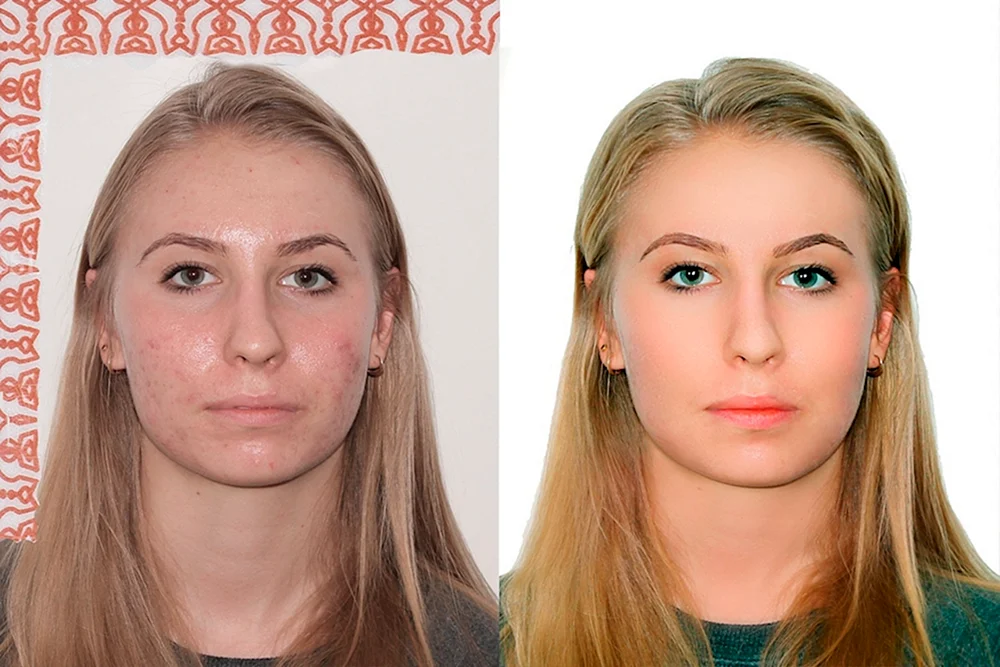 Make-up für Passfoto