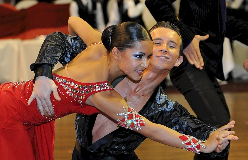 Make-up für Ballroom Dancing Turnier Gesellschaftstänze