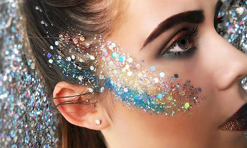Makeup Haar Glitter