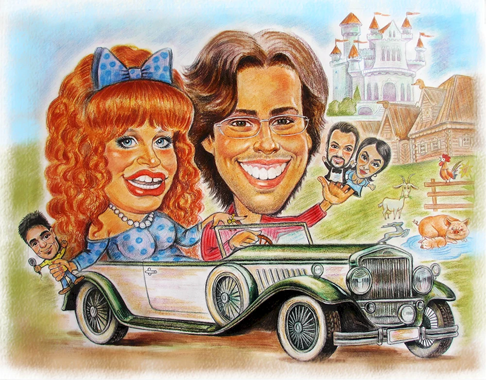 Maxim Galkin Karikatur. Karikatur