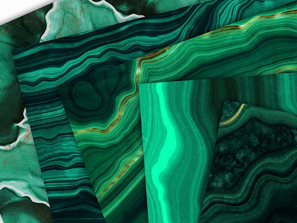 Malachit Mineral Makrofotografie.