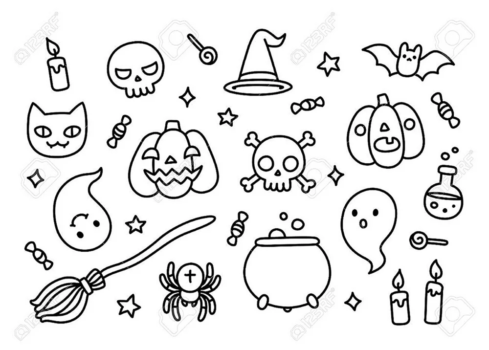 Kleine Halloween Zeichnungen