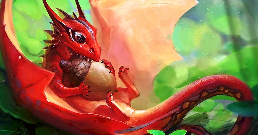 Zahnloser Drache niedlich