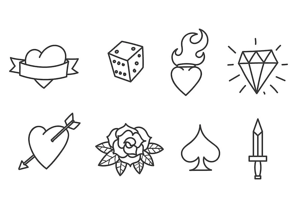 Einfache Tattoos