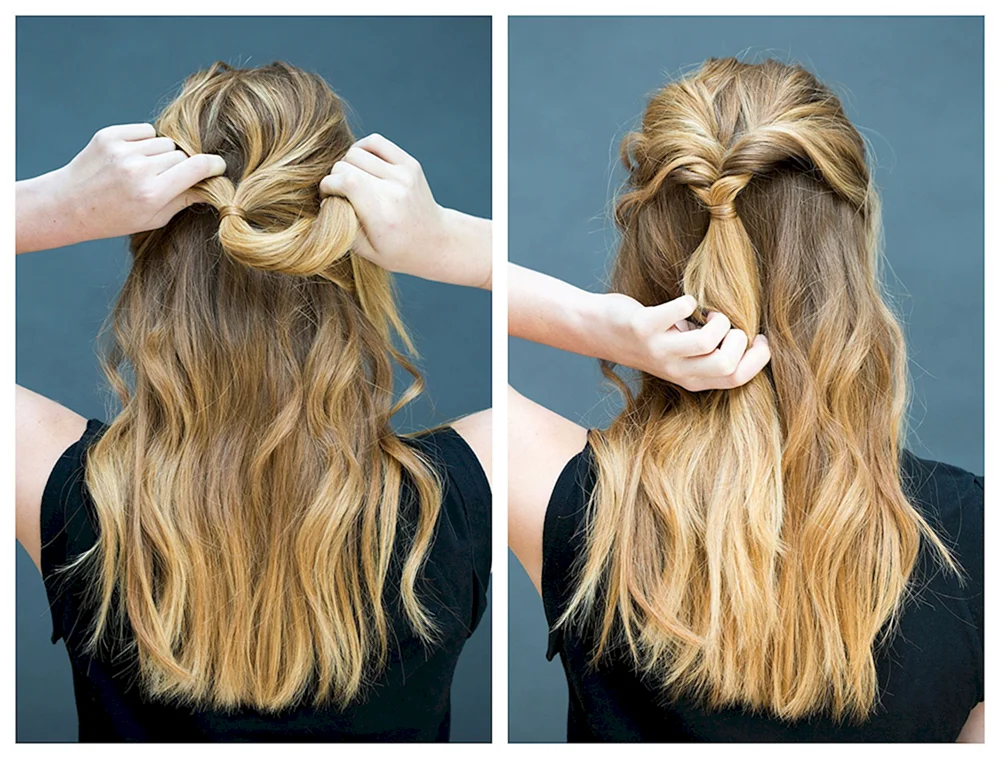 Schrittweise Frisuren für kurze Haare