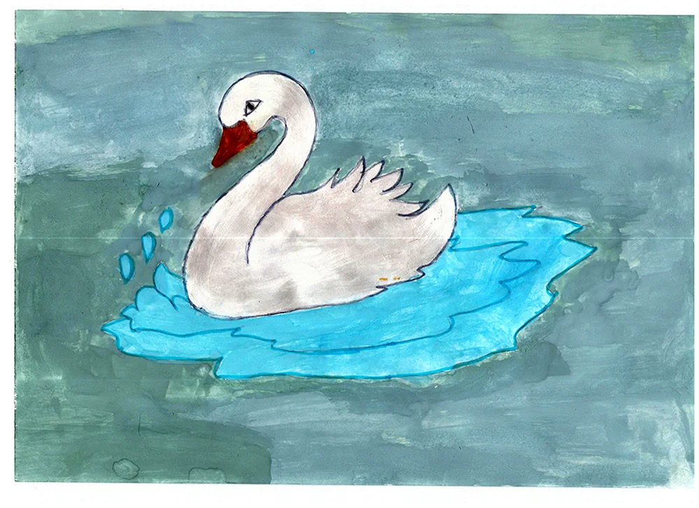 Schwan Zeichnung