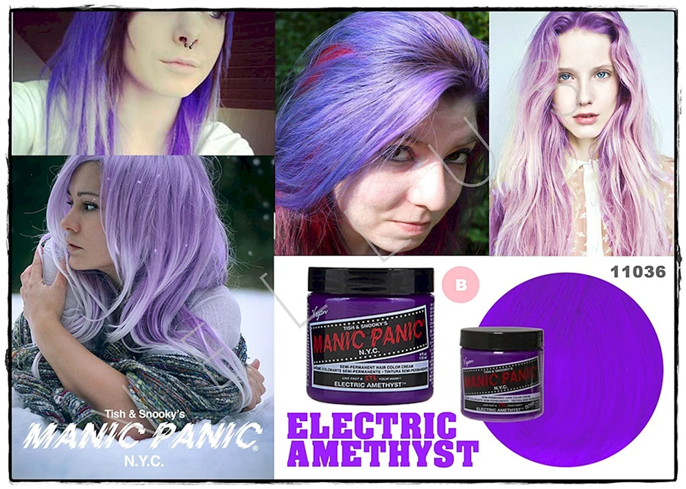 Manic Panic dye lila