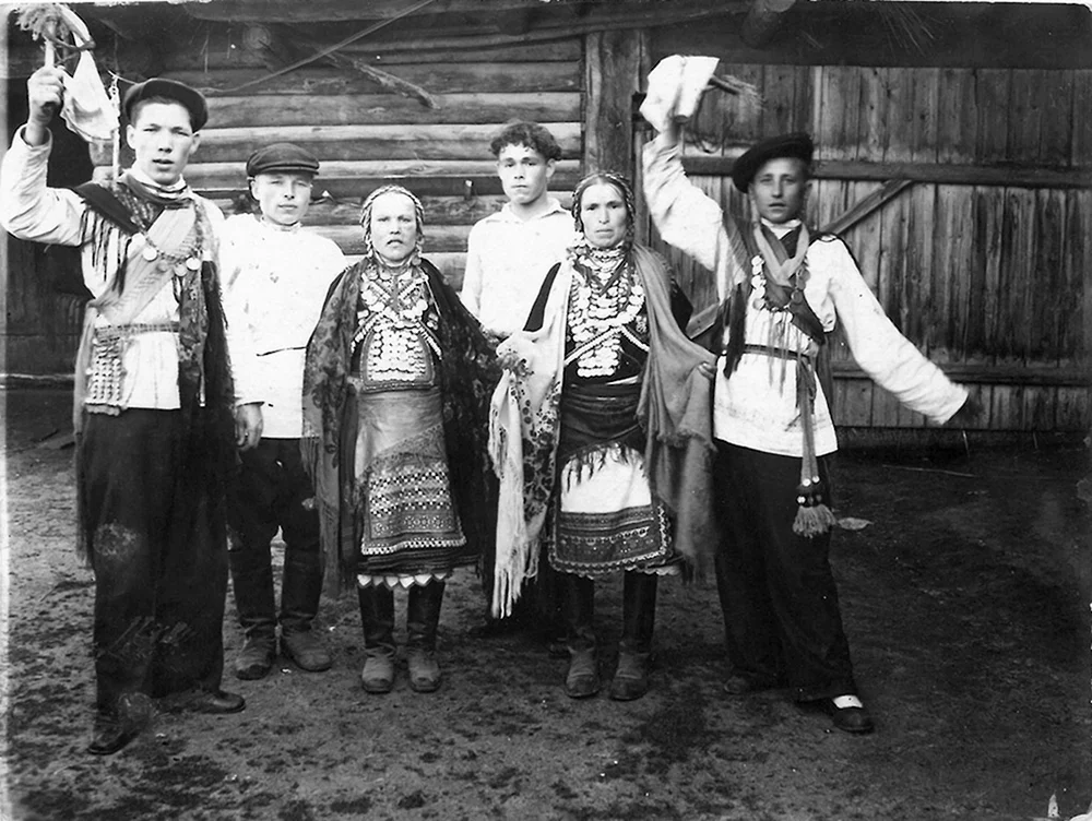 Udmurt Finno-Ugric Volk. Ugrische Menschen