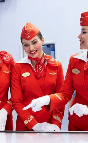 Maria Achmadullina Aeroflot Stewardess