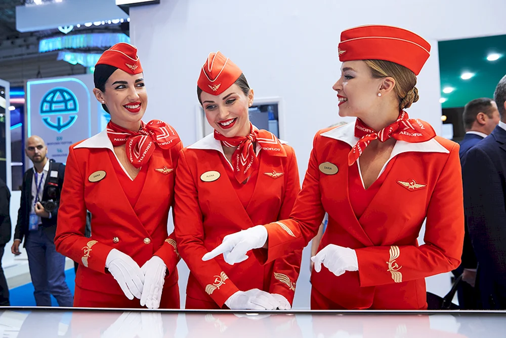 Maria Achmadullina Aeroflot Stewardess