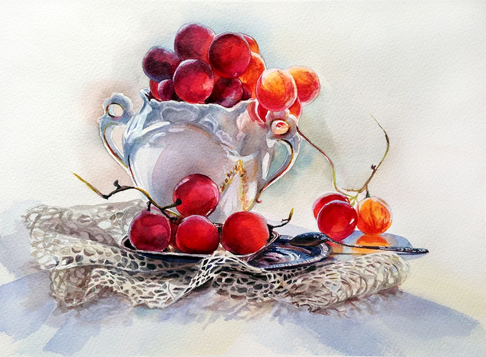 Akademische rangtasvir Stillleben Aquarellmalerei