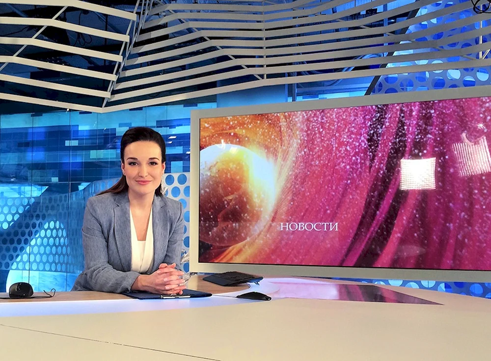Maria Vasilyeva Moderatorin von Kanal 1