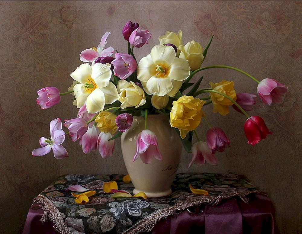 Marina Filatova Stillleben Fotografie mit Frühlingsblumen
