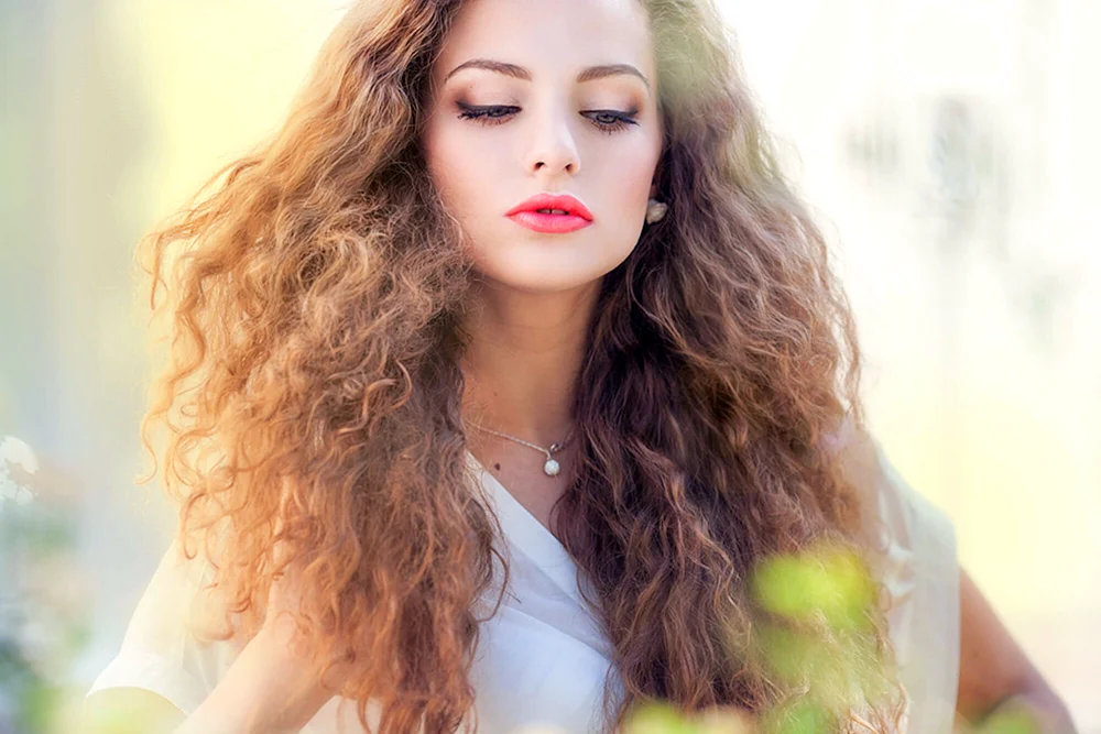 Lockenmädchen Haare