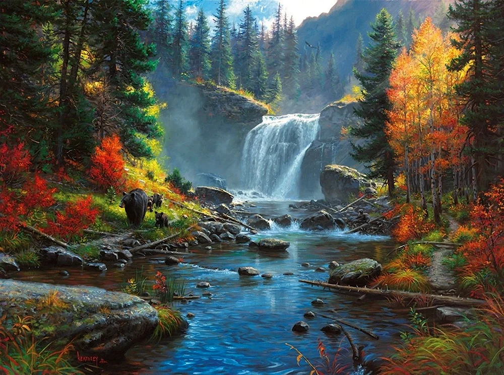 Kulagin Oleg Wasserfallbilder