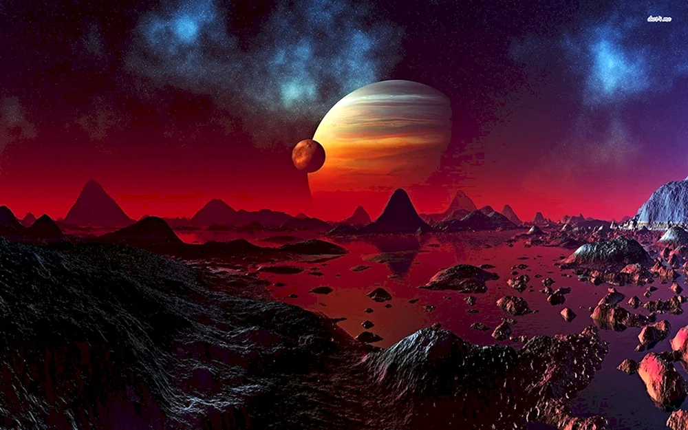 Fantastische Landschaften Planeten