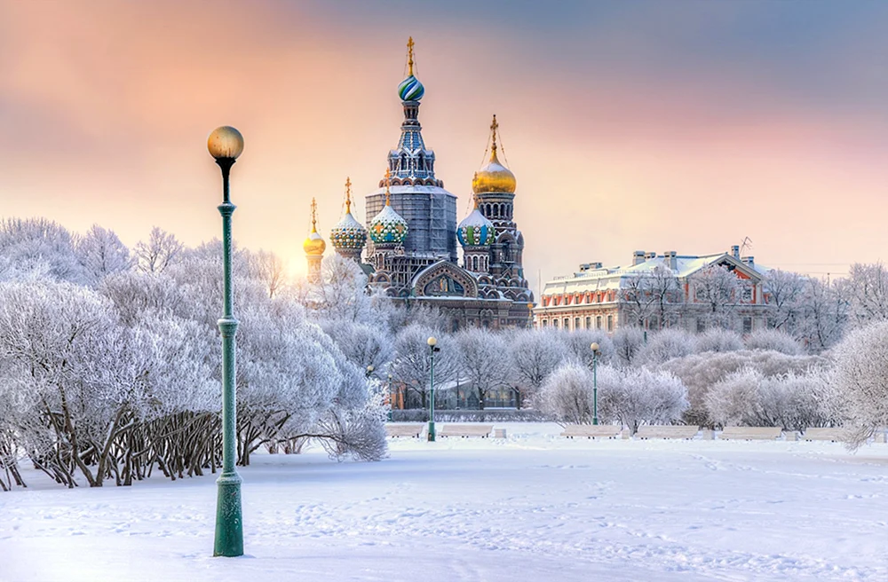 Marsovo-Feld in St. Petersburg St. Petersburg Winter